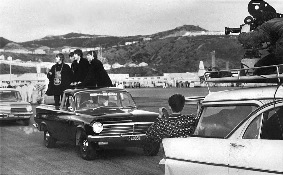 The Beatles land in Wellington
