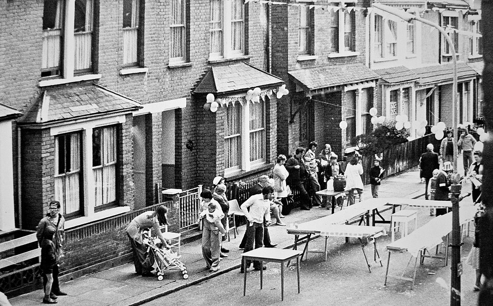 A Silver Jubilee street party
