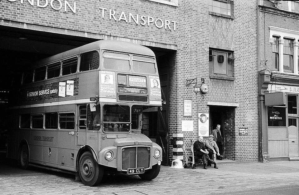 London buses at Putney
